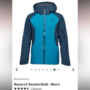 Black Diamond MEN’s blue/indigo snow shell jacket